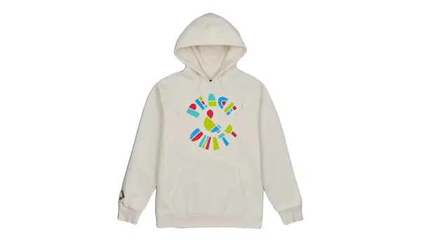 Converse Суичър Converse Peace &amp; Unity в бяло