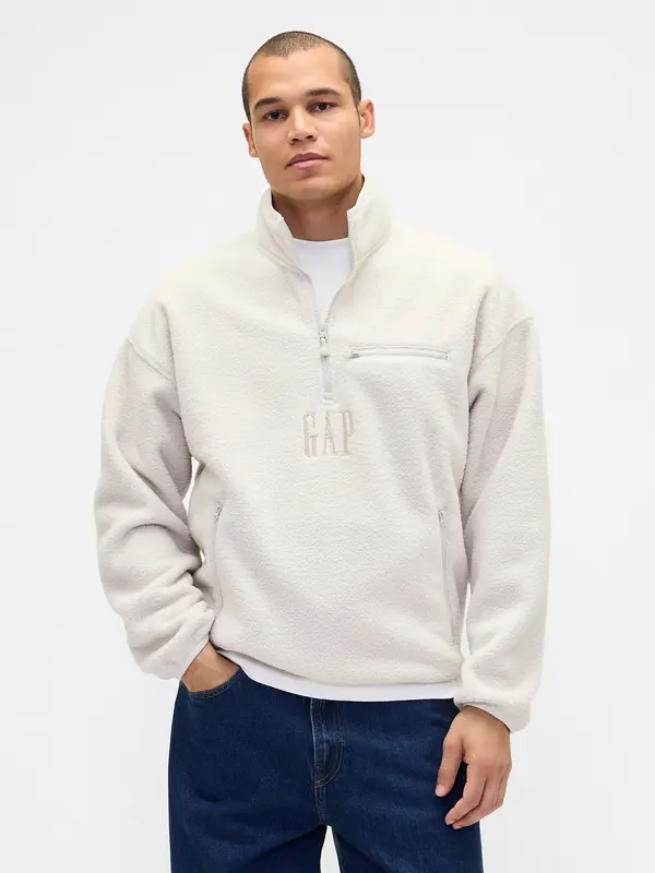 GAP Суичър GAP Oversize Arctic Fleece Sherpa