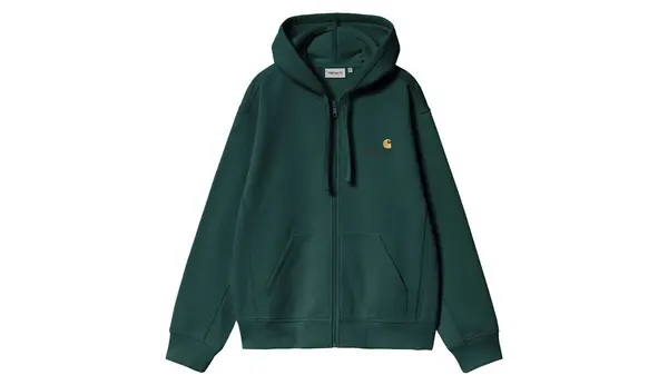 Carhartt Wip Суичър с качулка Carhartt WIP, тъмнозелен