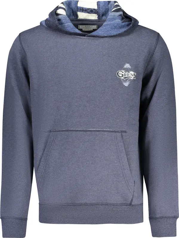 GUESS JEANS Суичър с качулка GUESS JEANS син