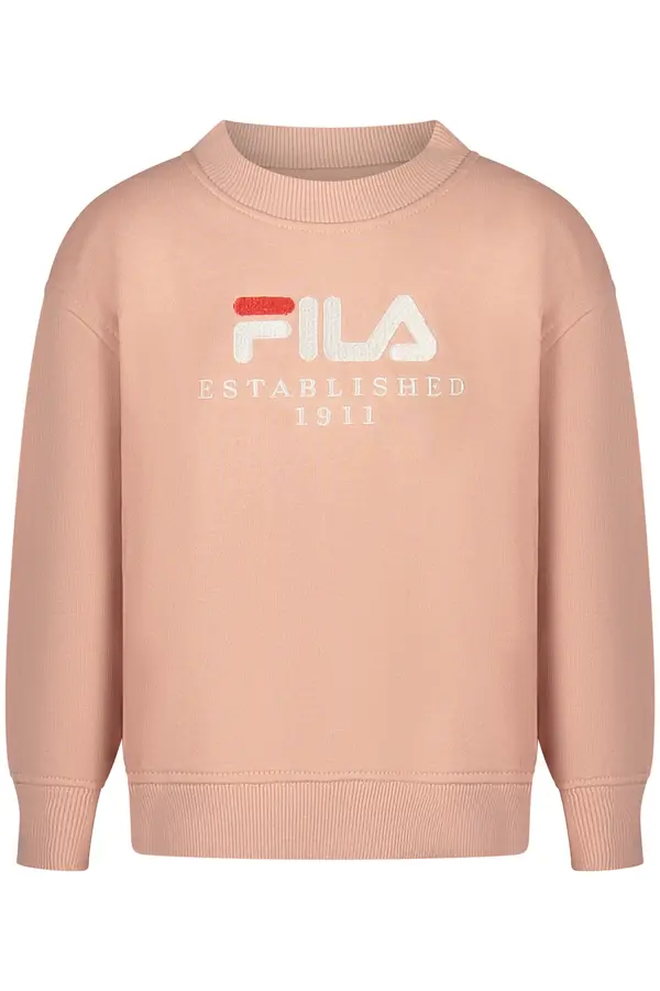 Fila Суитшърт без качулка, розов