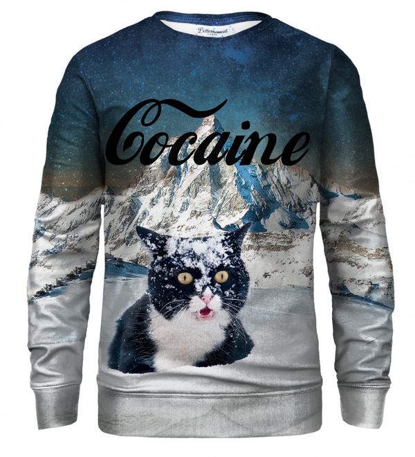 Bittersweet Paris Суитшърт LET IT SNOW Bittersweet_Paris_Cocaine_Cat_Sweater_S-Pc_Bsp017_White
