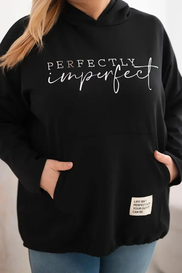 Kesi Włoski Суитшърт с големи размери и щампа Kesi Włoski