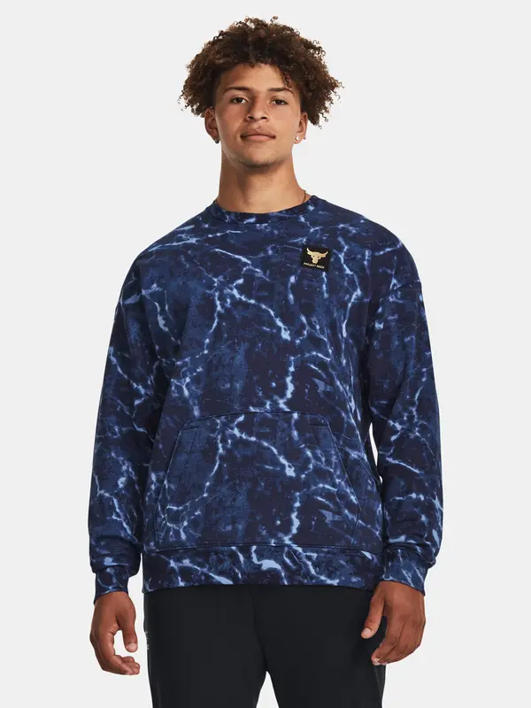 Under Armour Суитшърт Under Armour Pjt Rock Rival Fleece Crew-Blue