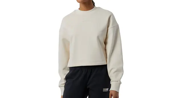 New Balance Суитшърти и блузи с качулка - New Balance Athletics Nature State Crew Light Brown Светло кафяв