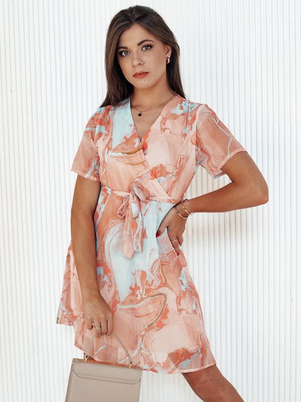 DStreet Sukienka CHICLOVE pomarańczowa Dstreet