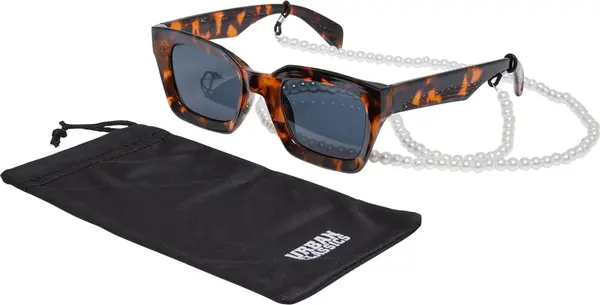Urban Classics Sunglasses Poros With Chain Amber