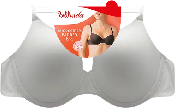 Bellinda Сутиен Bellinda с мека чашка от микрофибър - бял