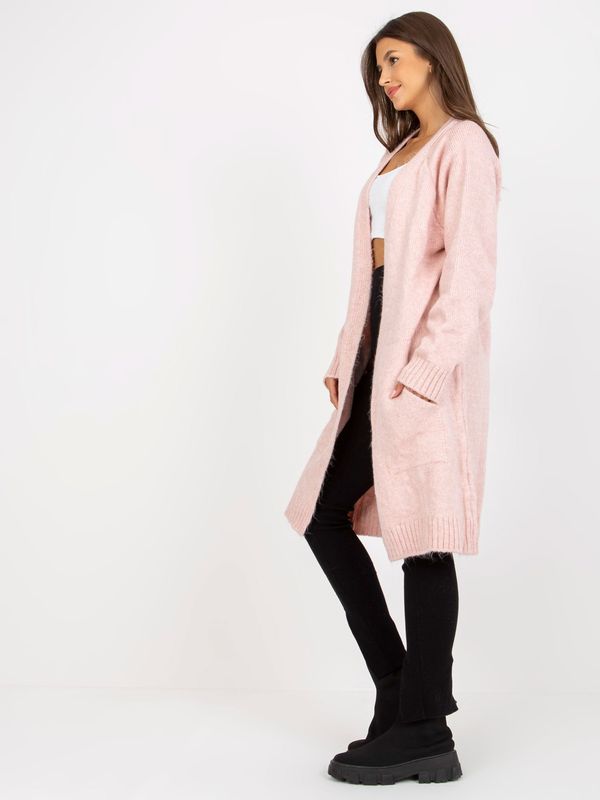 Fashionhunters Светло розова свободна жилетка с джобове от RUE PARIS
