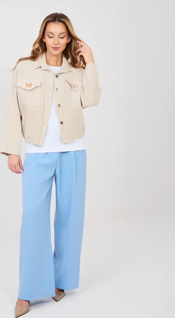 RUE PARIS Светлобежово бомбър яке