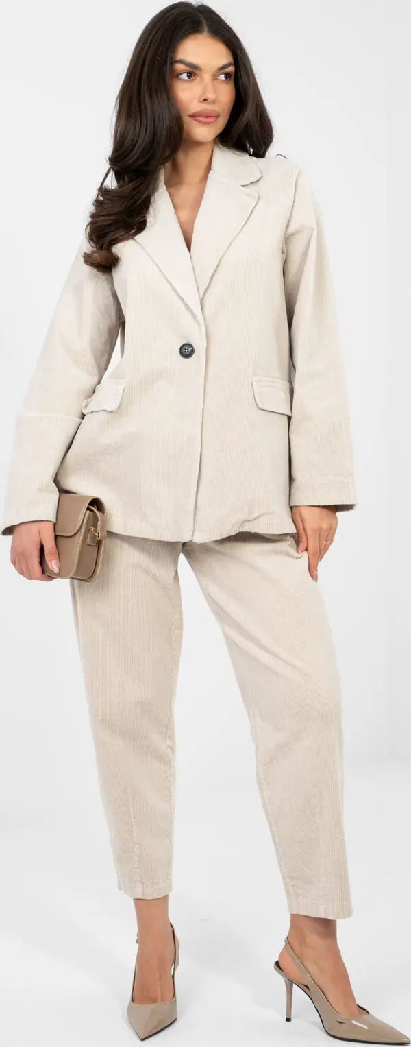 RUE PARIS Светлобежово кадифено яке от Rue Paris