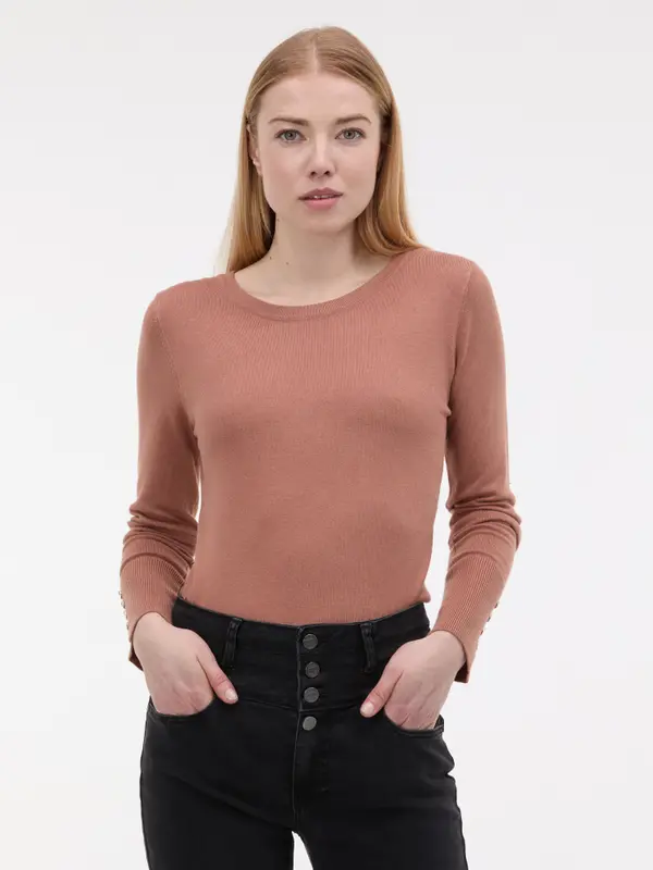 Orsay Светлокафяв дамски пуловер ORSAY