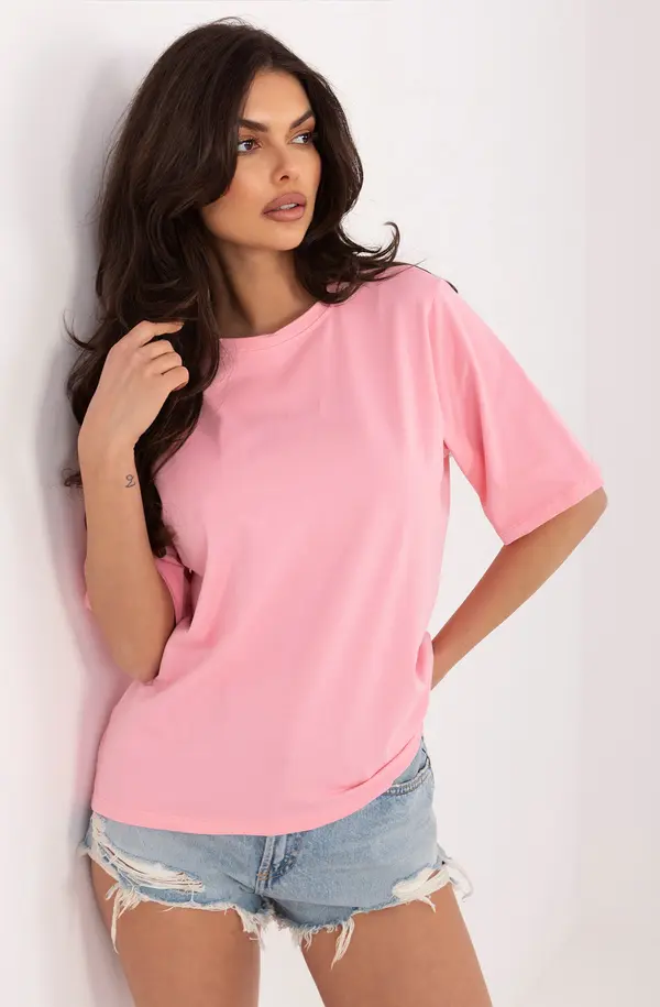 RUE PARIS Светлорозова дамска тениска