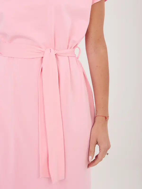 RUE PARIS Светлорозова лятна рокля RUE PARIS