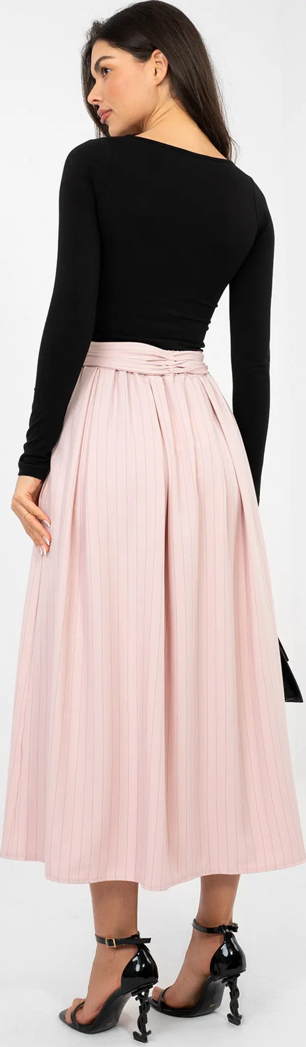 Italy Moda Светлорозова пола-калъф