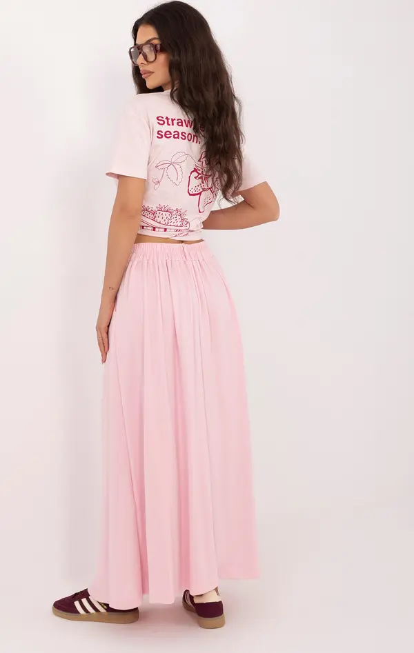 RELEVANCE Светлорозова пола с А-силует