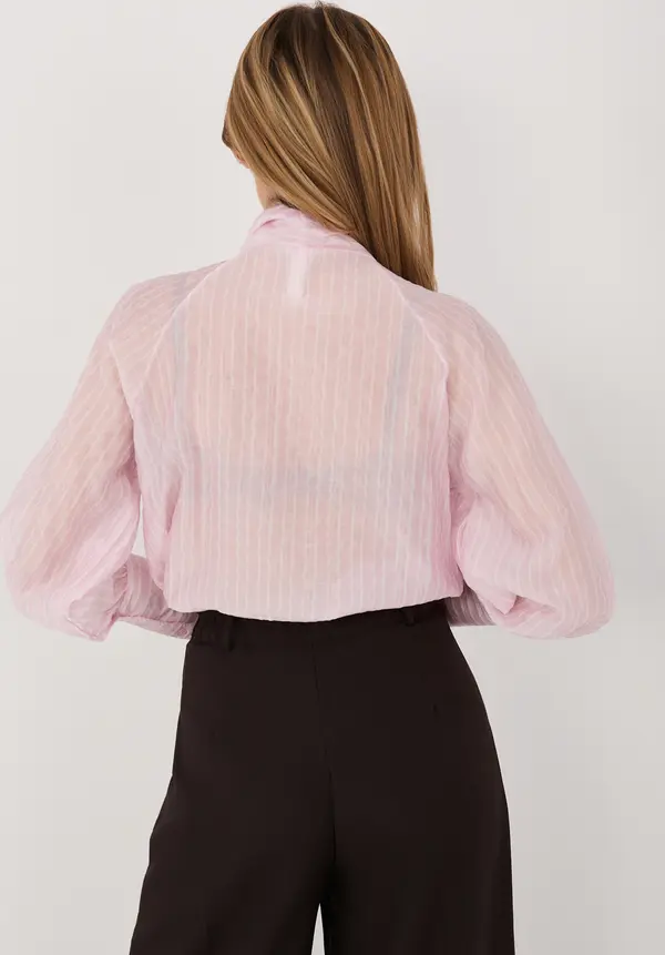 Italy Moda Светлорозова риза с копчета