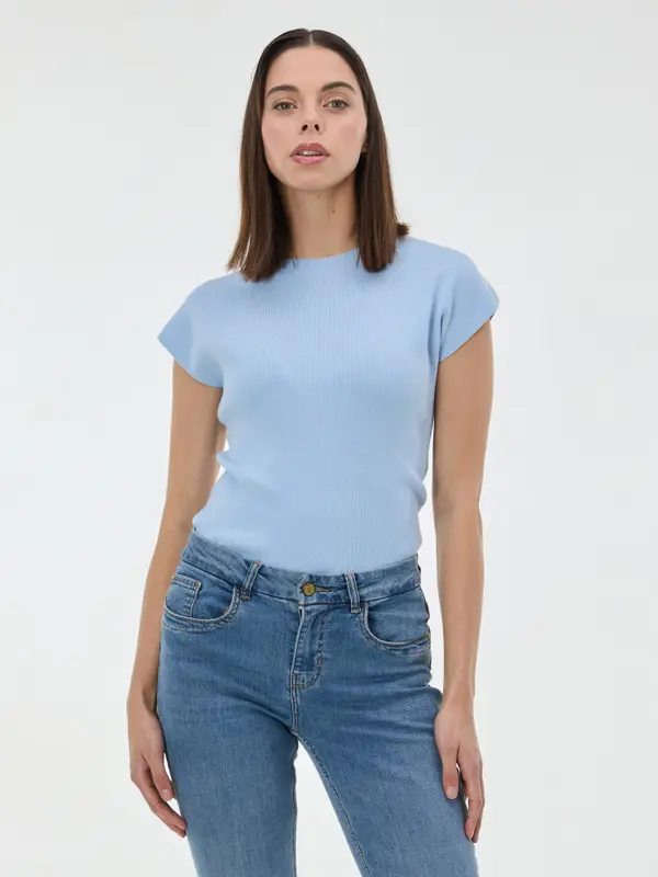 Orsay Светлосин дамски пуловер без ръкави ORSAY