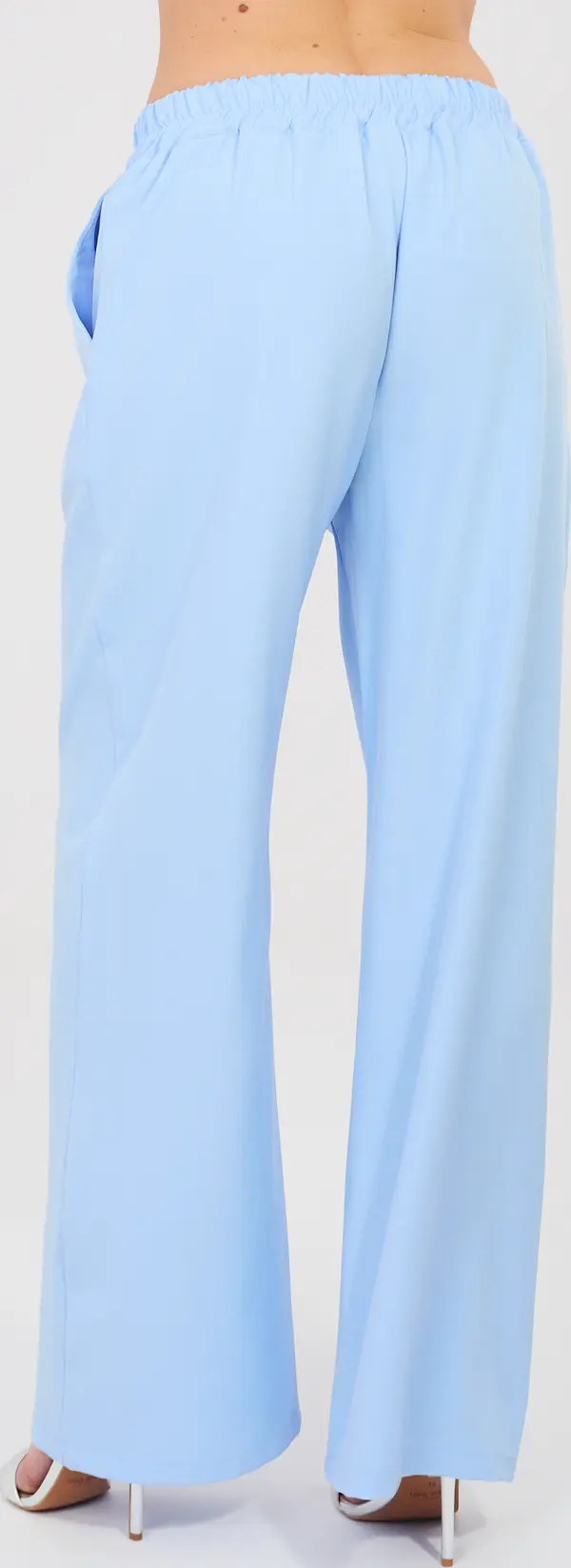 RUE PARIS Светлосини едноцветни панталони