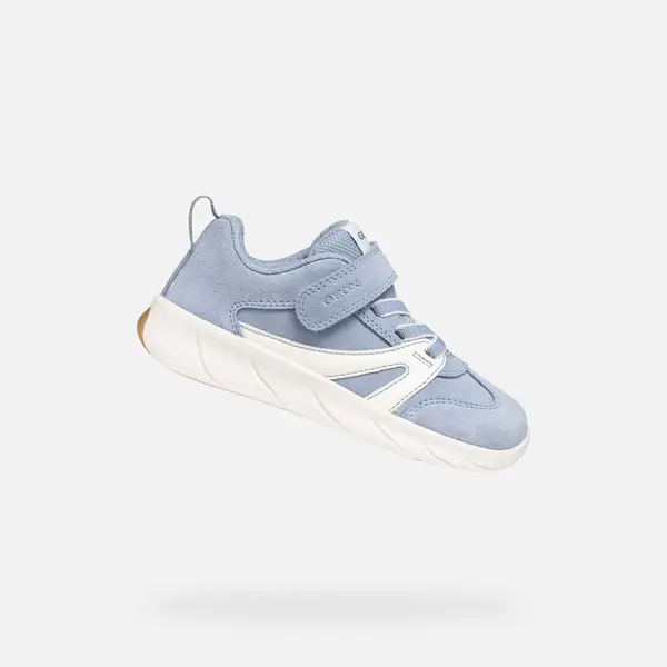 GEOX Светлосини кецове Geox Foot-run за момичета