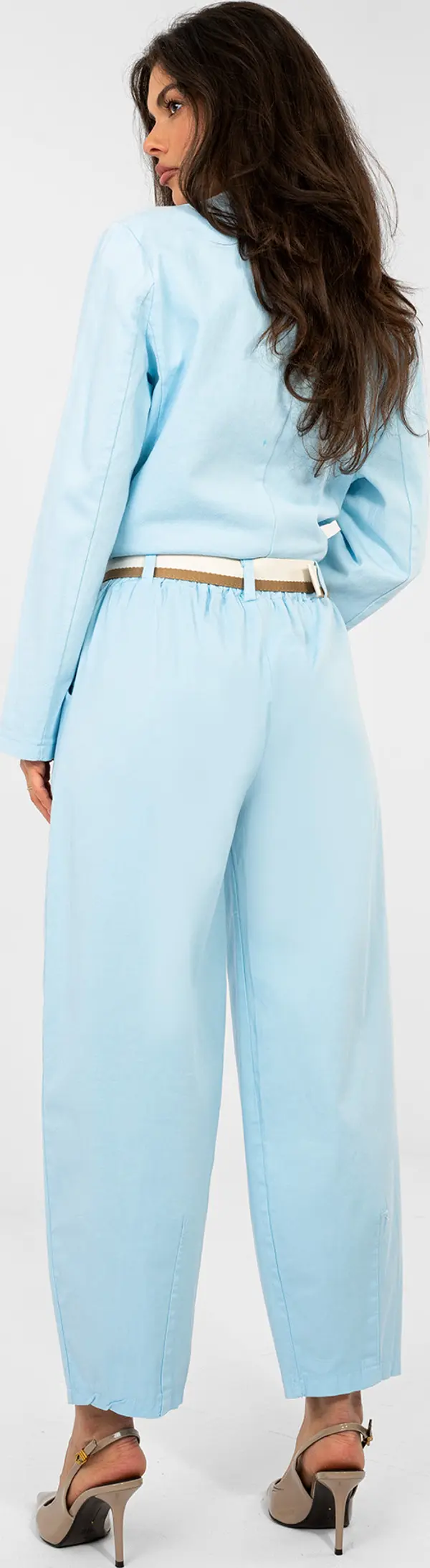 Italy Moda Светлосини панталони с колан