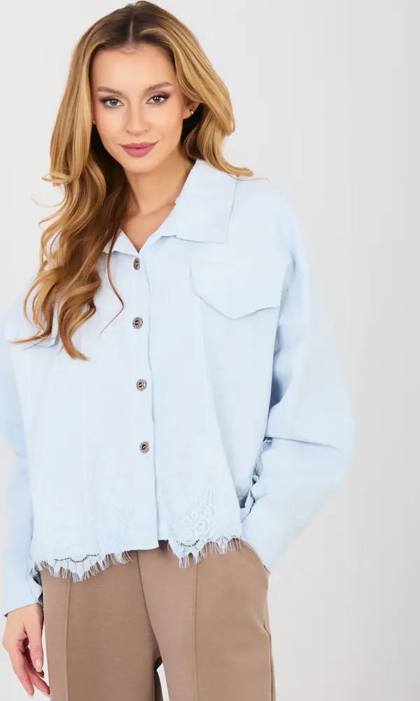 RUE PARIS Светлосиньо дънково яке