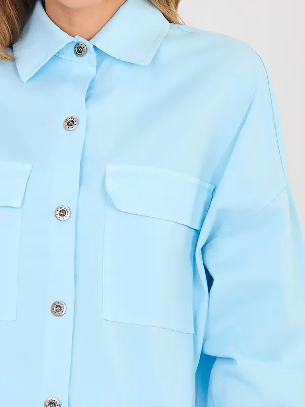 Italy Moda Светлосиня дамска риза