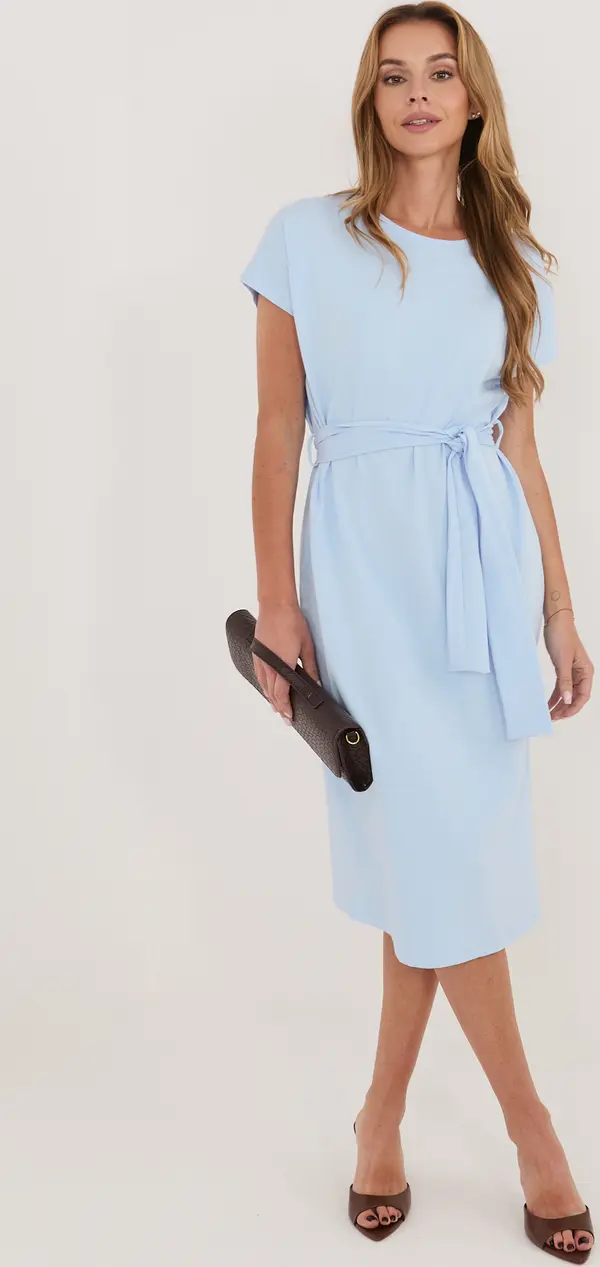 RUE PARIS Светлосиня лятна рокля
