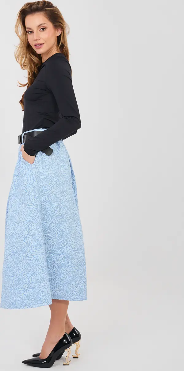 RUE PARIS Светлосиня миди пола