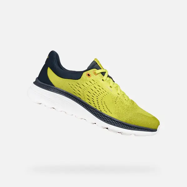 GEOX Светлозелени мъжки маратонки Geox Spherica Actif X1