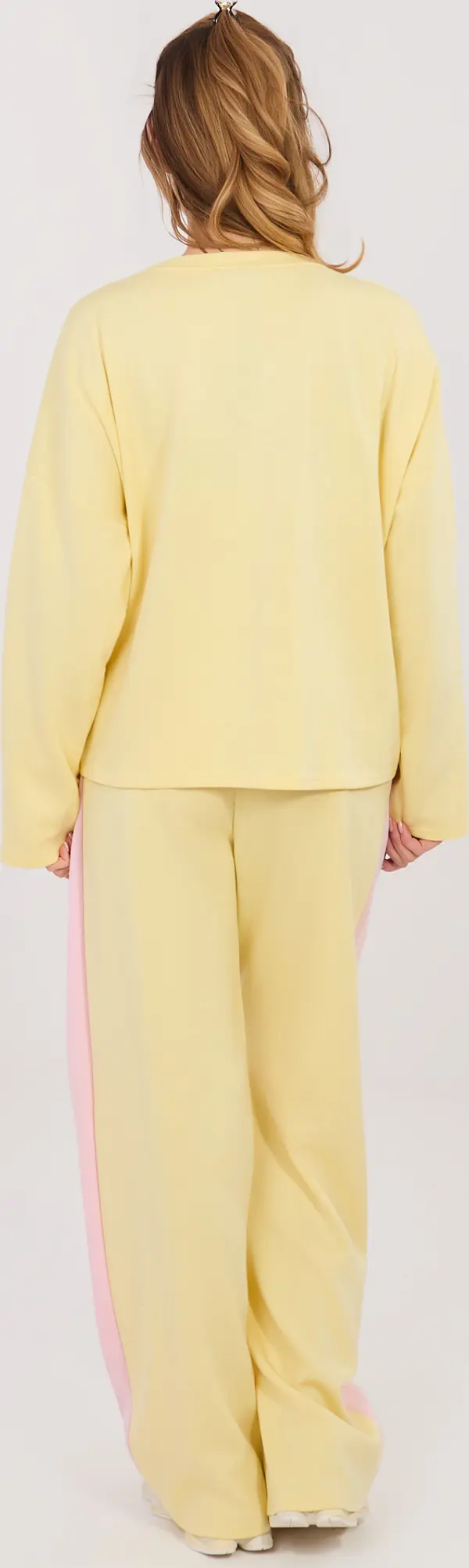 RUE PARIS Светложълт анцуг с панделка