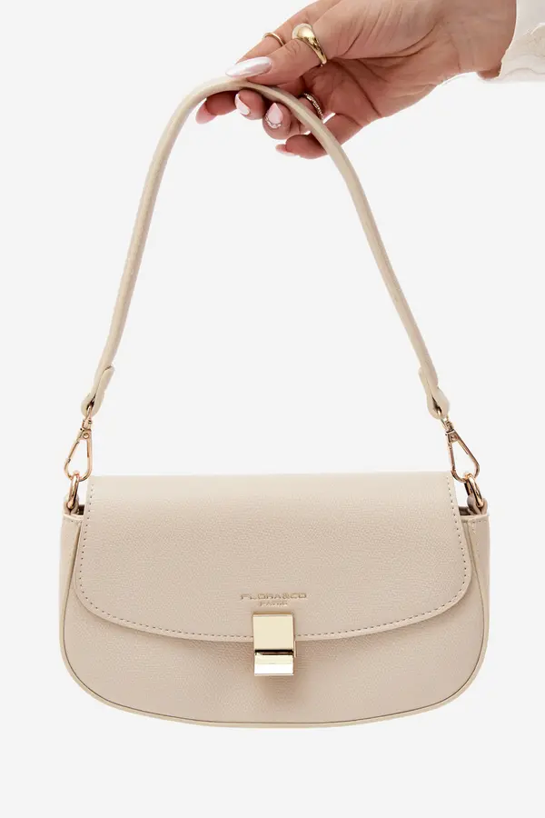 FLORA & CO Светложълта чанта Flora&amp;Co