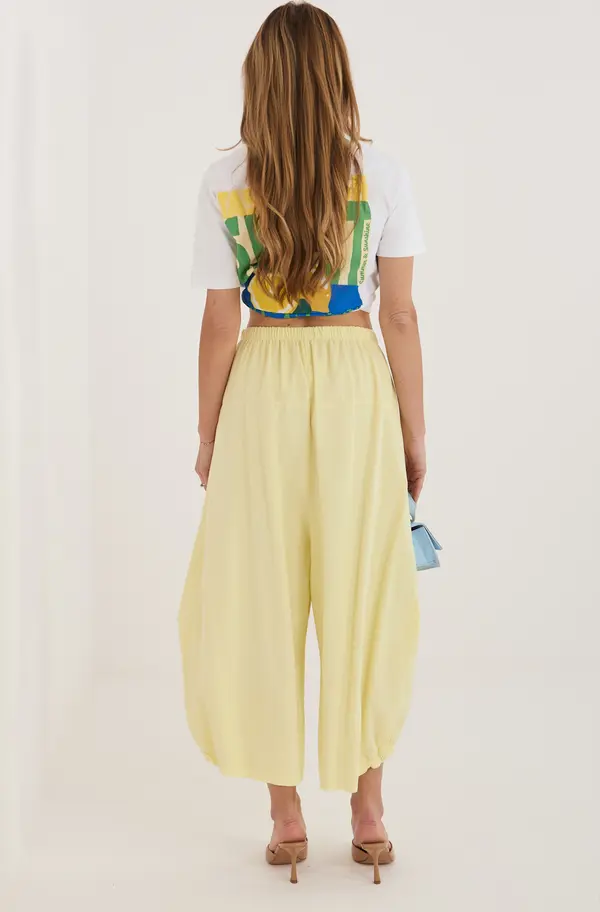 Italy Moda Светложълти панталони