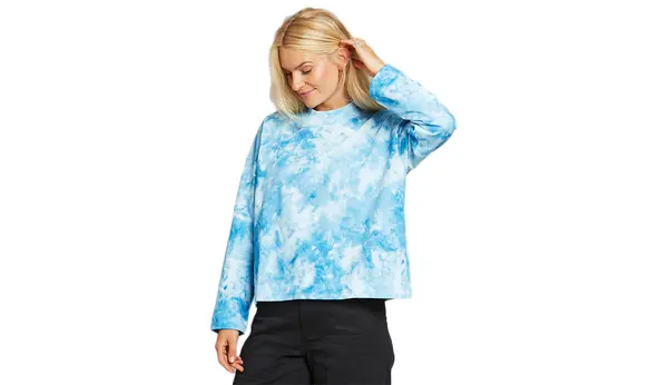 Dedicated Свободен суитшърт Dedicated Lerdala Tie Dye в син цвят