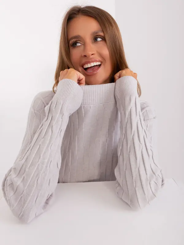 Wool Fashion Italia Sweater-AT-SW-2326.37X-light gray
