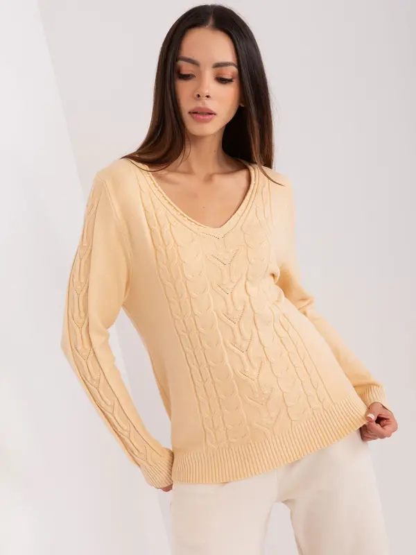 Wool Fashion Italia Sweater-AT-SW-2329.98P-beige