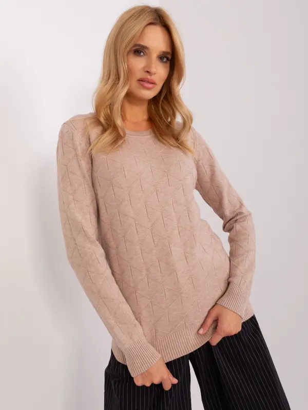 Wool Fashion Italia Sweater-AT-SW-232901.25X-dark beige