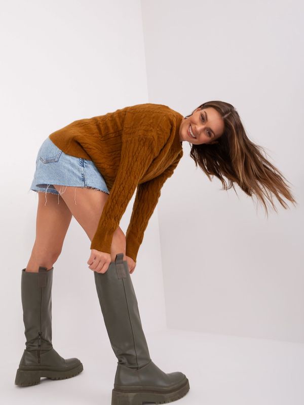 Wool Fashion Italia Sweater-AT-SW-2335-1.68P-light brown