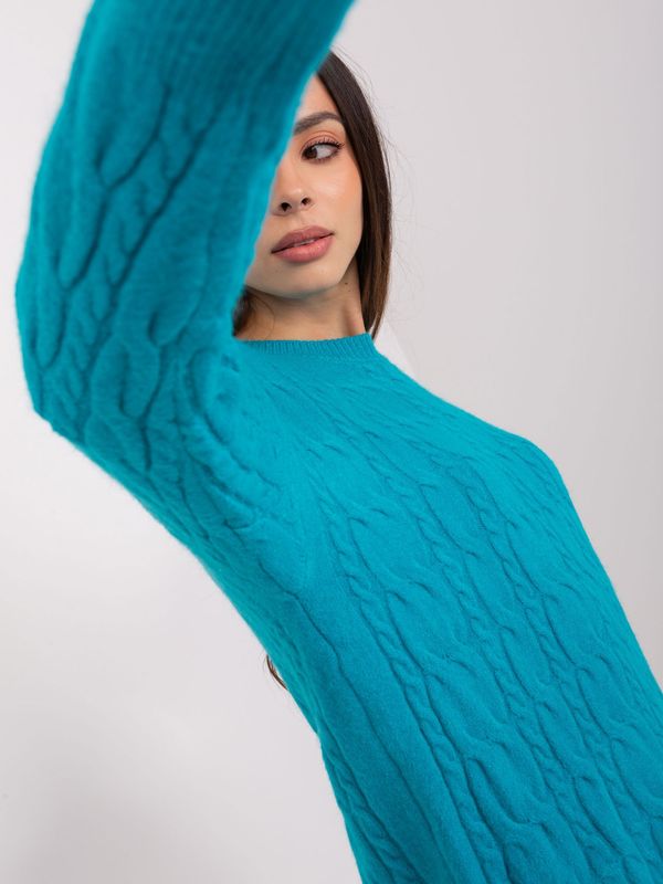 Wool Fashion Italia Sweater-AT-SW-2335-1.68P-Turquoise