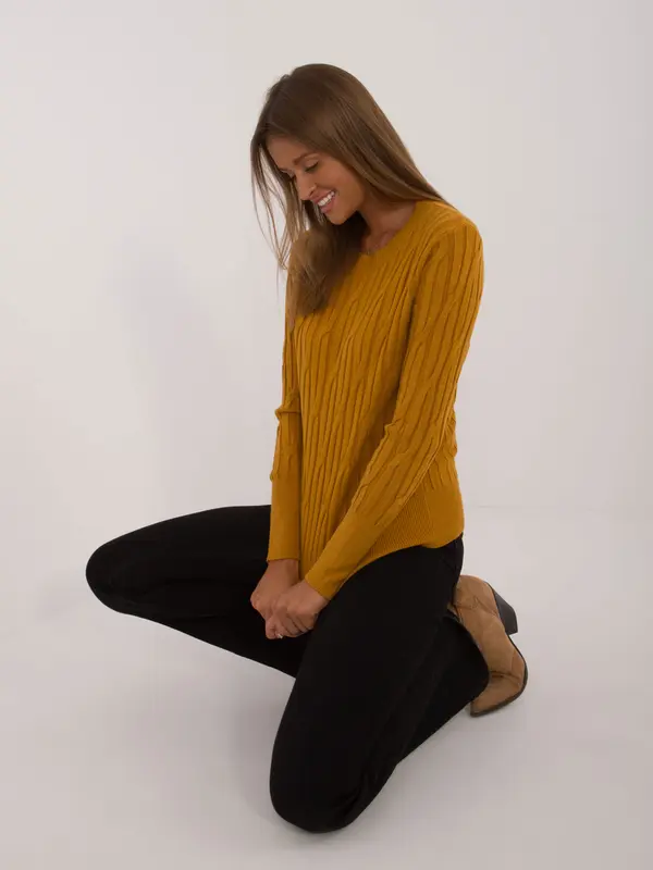 Wool Fashion Italia Sweater-AT-SW-2338-2.00-dark yellow
