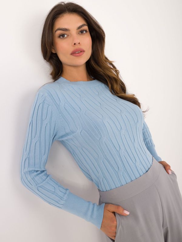 Wool Fashion Italia Sweater-AT-SW-2338-2.00-Light Blue