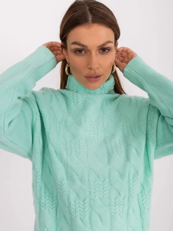 Wool Fashion Italia Sweater-AT-SW-23401.97P-dark mint