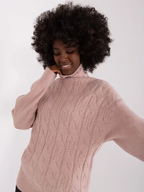 Wool Fashion Italia Sweater-AT-SW-23401.97P-Dark Pink