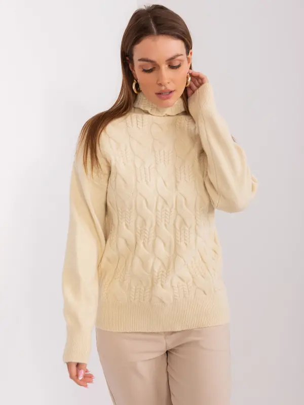 Wool Fashion Italia Sweater-AT-SW-23401.97P-light beige