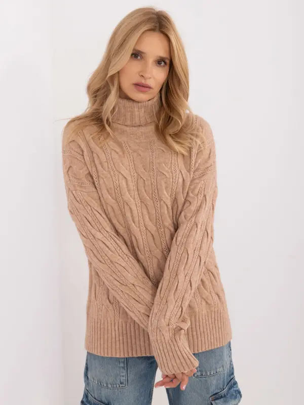 Wool Fashion Italia Sweater-AT-SW-23445.00-camel
