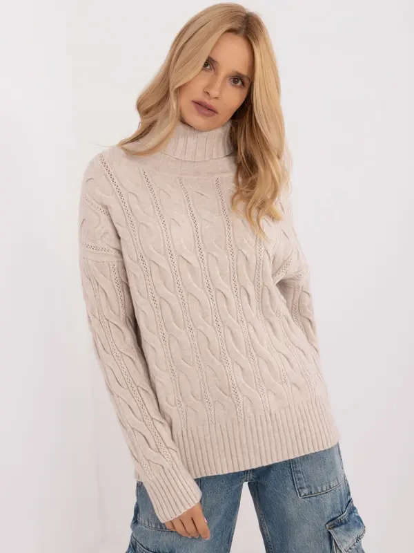 Wool Fashion Italia Sweater-AT-SW-23445.00-light beige