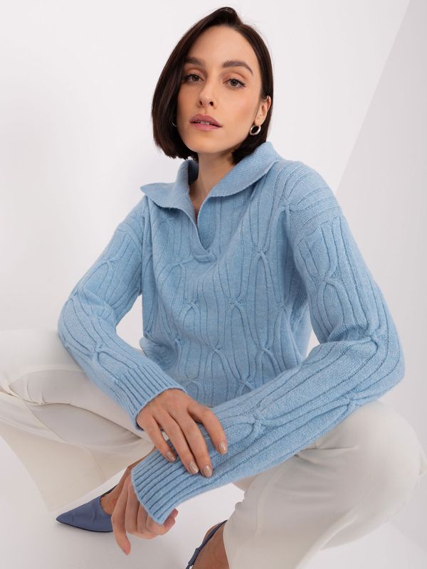 Wool Fashion Italia Sweater-AT-SW-2349-2.27-Light Blue