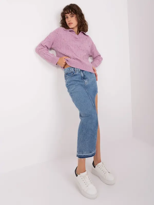 Wool Fashion Italia Sweater-AT-SW-2349-2.96-Light Purple