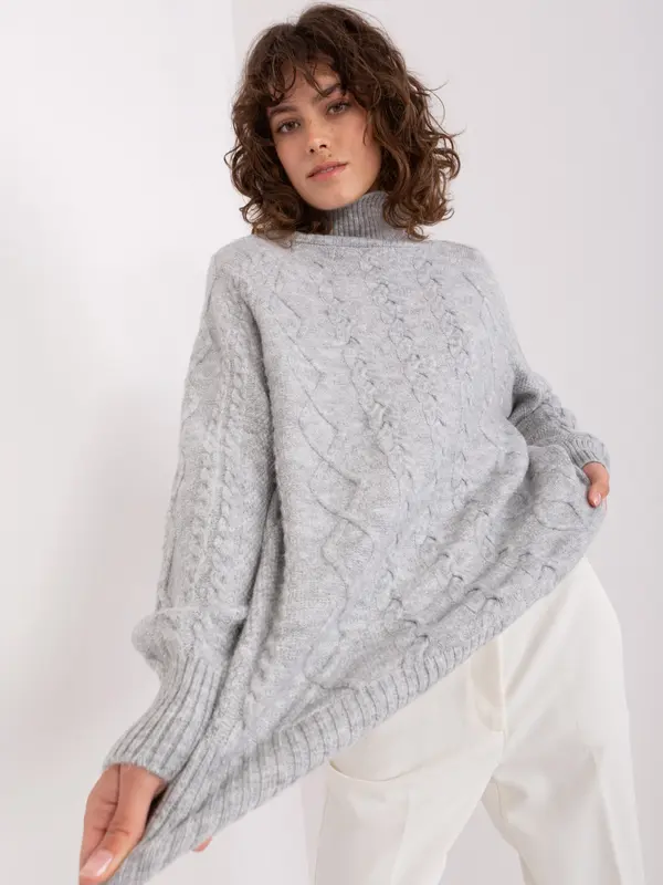 Wool Fashion Italia Sweater-AT-SW-2355-2.19P-gray