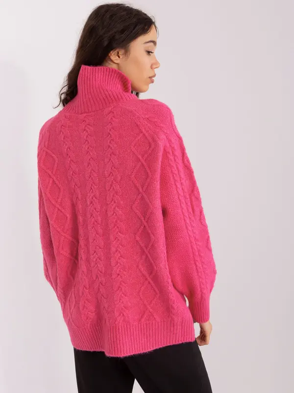 Wool Fashion Italia Sweater-AT-SW-2355-2.30X-Dark Pink